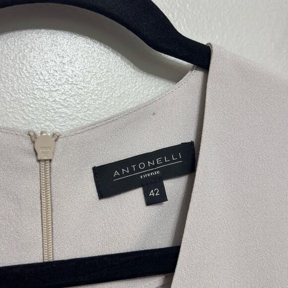 Antonelli Firenze V-Neck Split Hem Tunic Dress - Size 42 - Picture 3 of 7